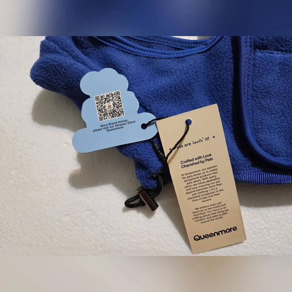 The Queenmore Super Soft Fleece Dog Jacket in size XS is a cozy and stylish wint